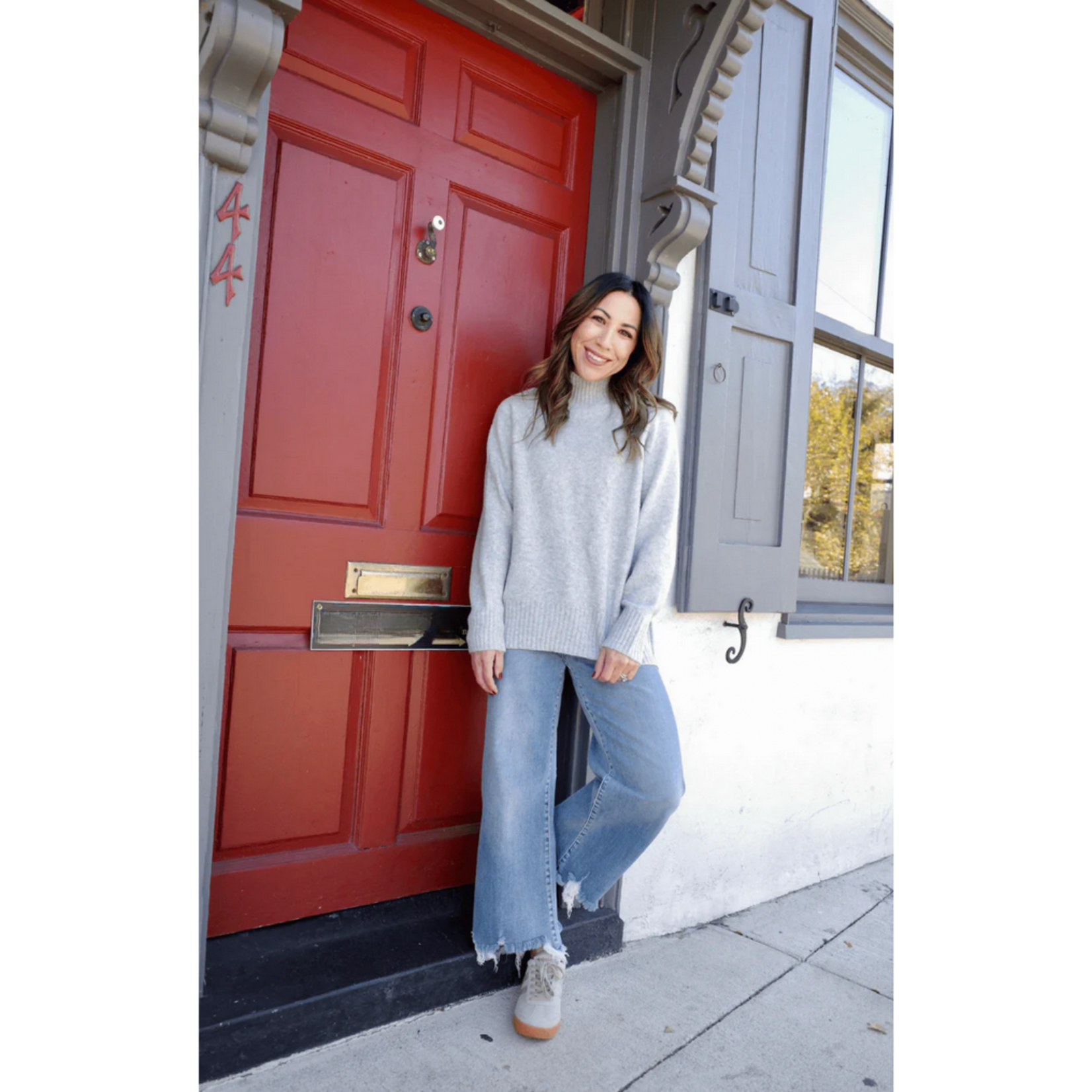 Noelle Mock Neck Knit