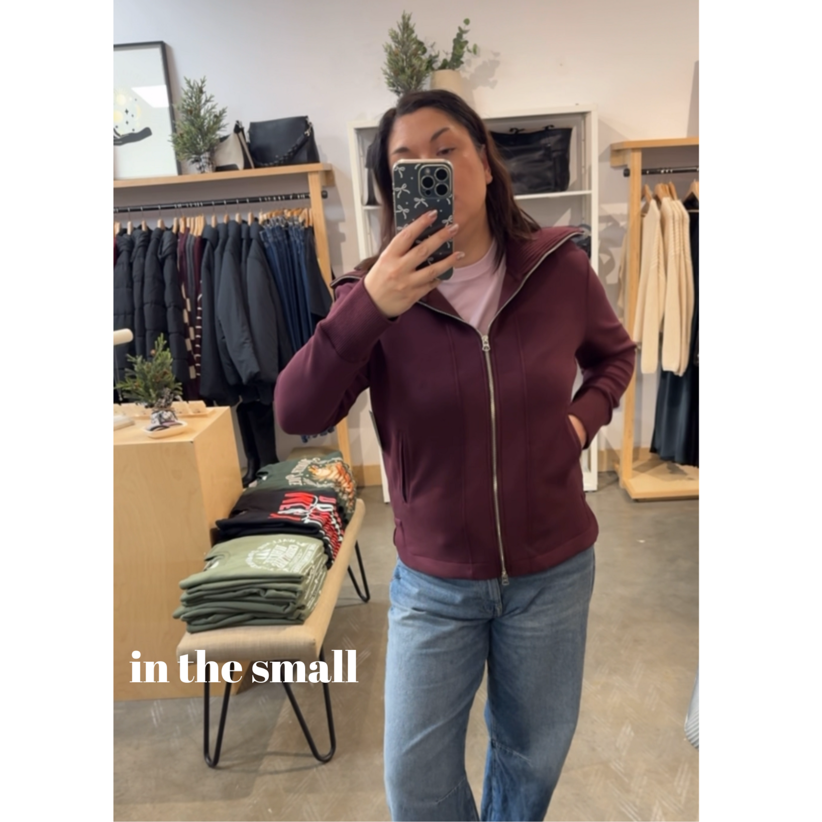 Ivy Soft Knit Zip Up - Plum