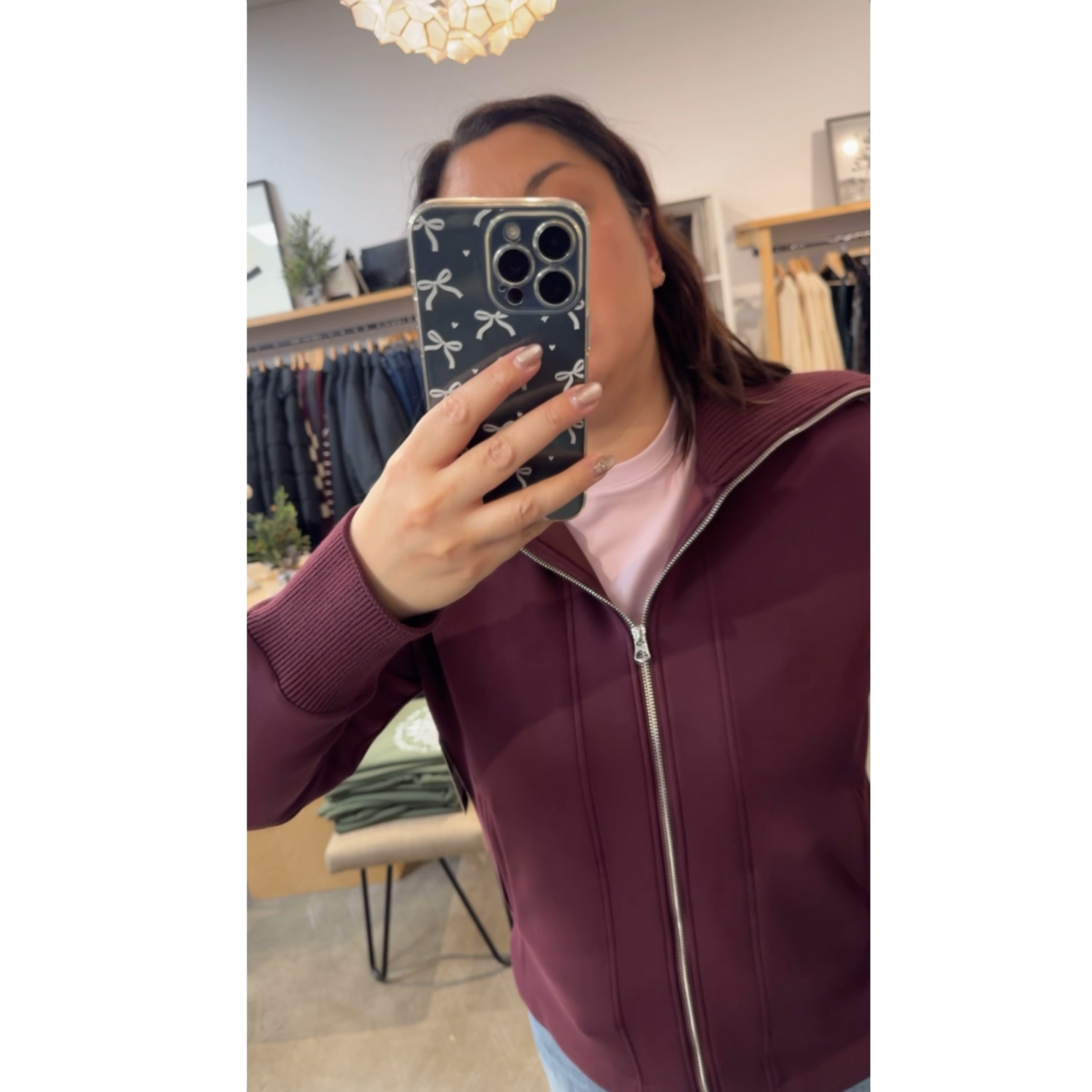 Ivy Soft Knit Zip Up - Plum