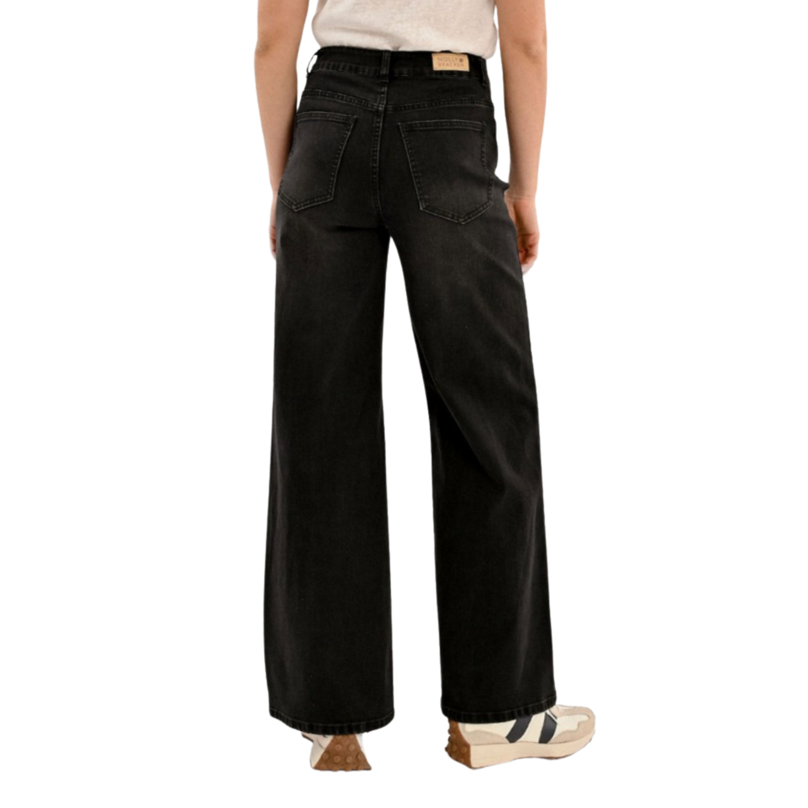 Molly Bracken Mica Wide Leg Denim - Black