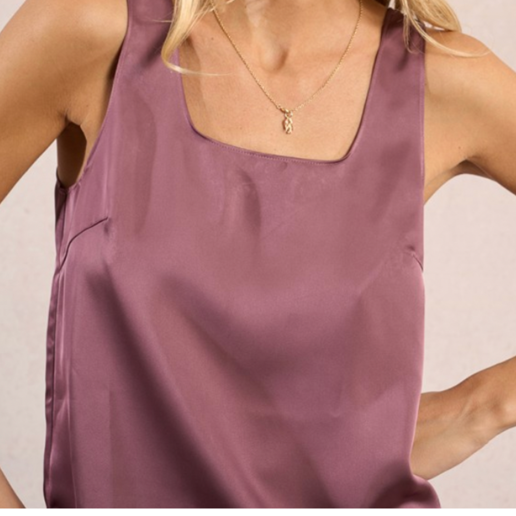 Molly Bracken Magnolia Satin Tank