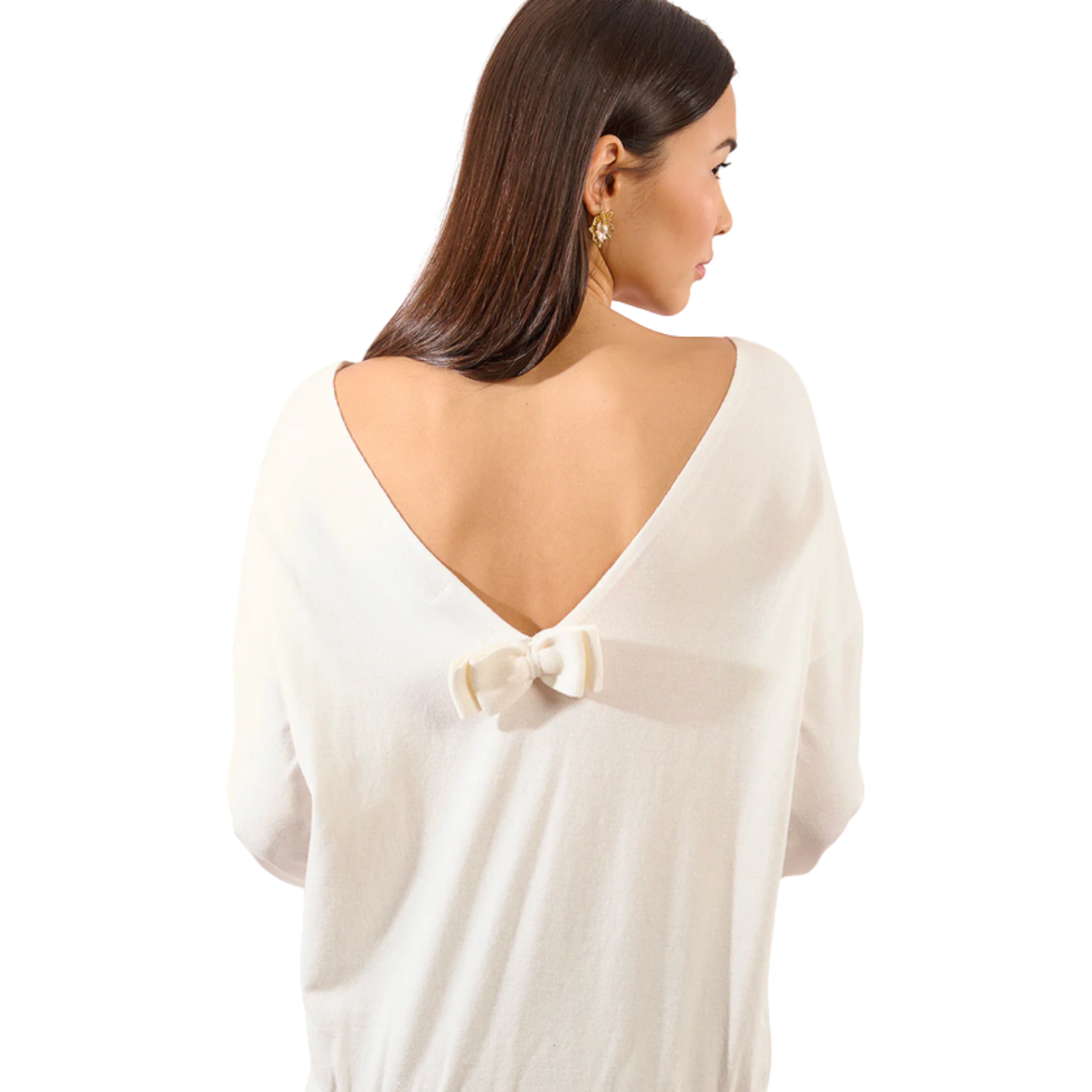 Molly Bracken Aurelia Deep-V Bow Knit