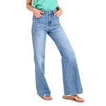 Molly Bracken Mica Wide Leg Denim - Mid Blue