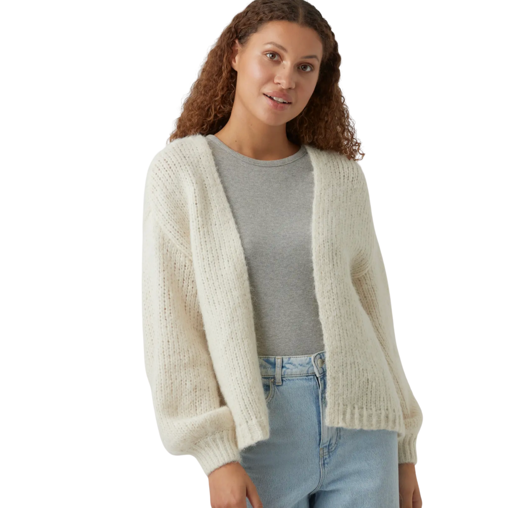 Vero Moda Loft Open Cardigan - Birch
