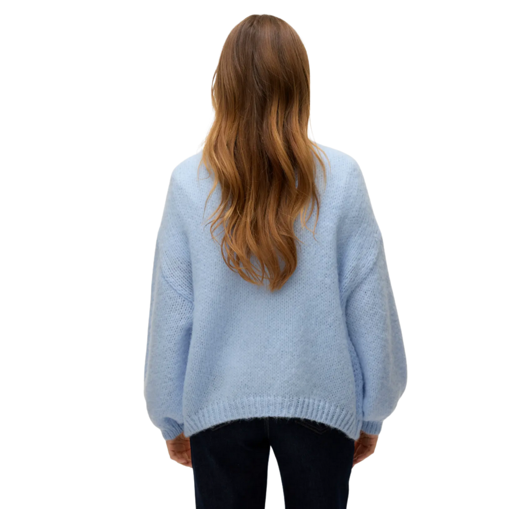 Vero Moda Loft Open Cardigan - Dusty Blue