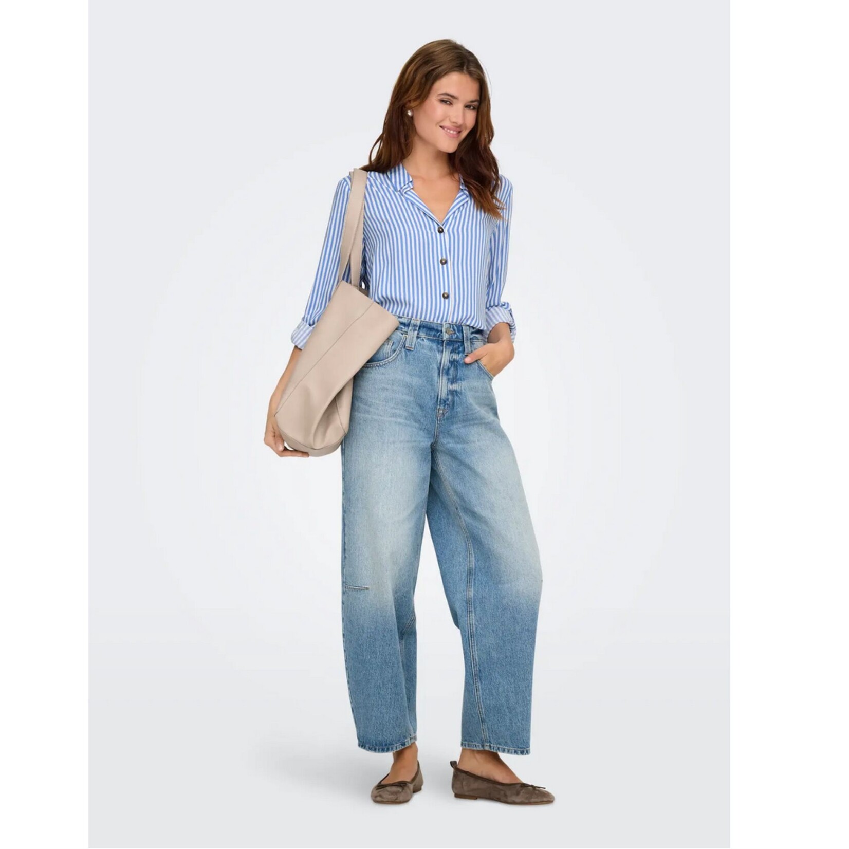 JDY Sydney Striped Top - Cobalt