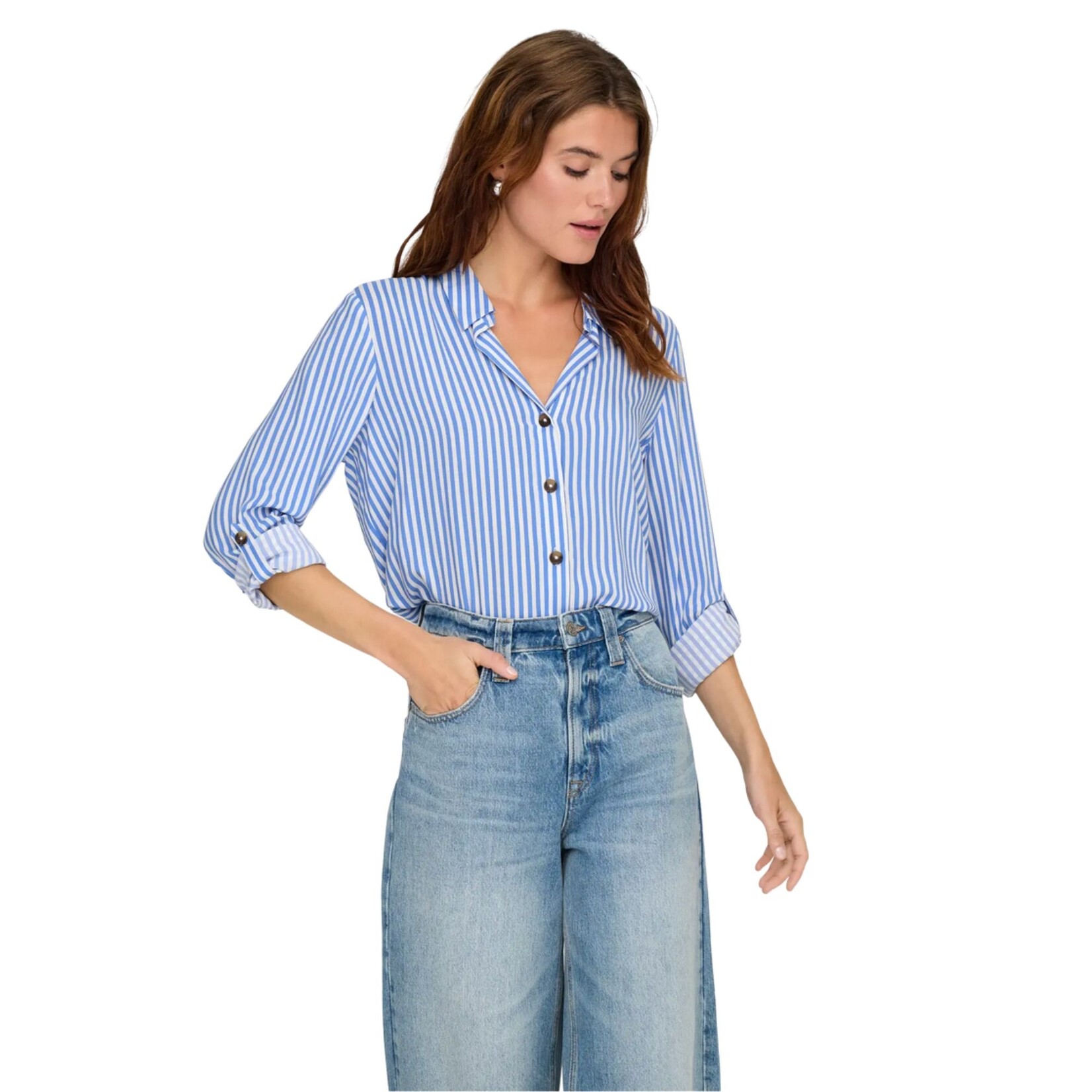 JDY Sydney Striped Top - Cobalt