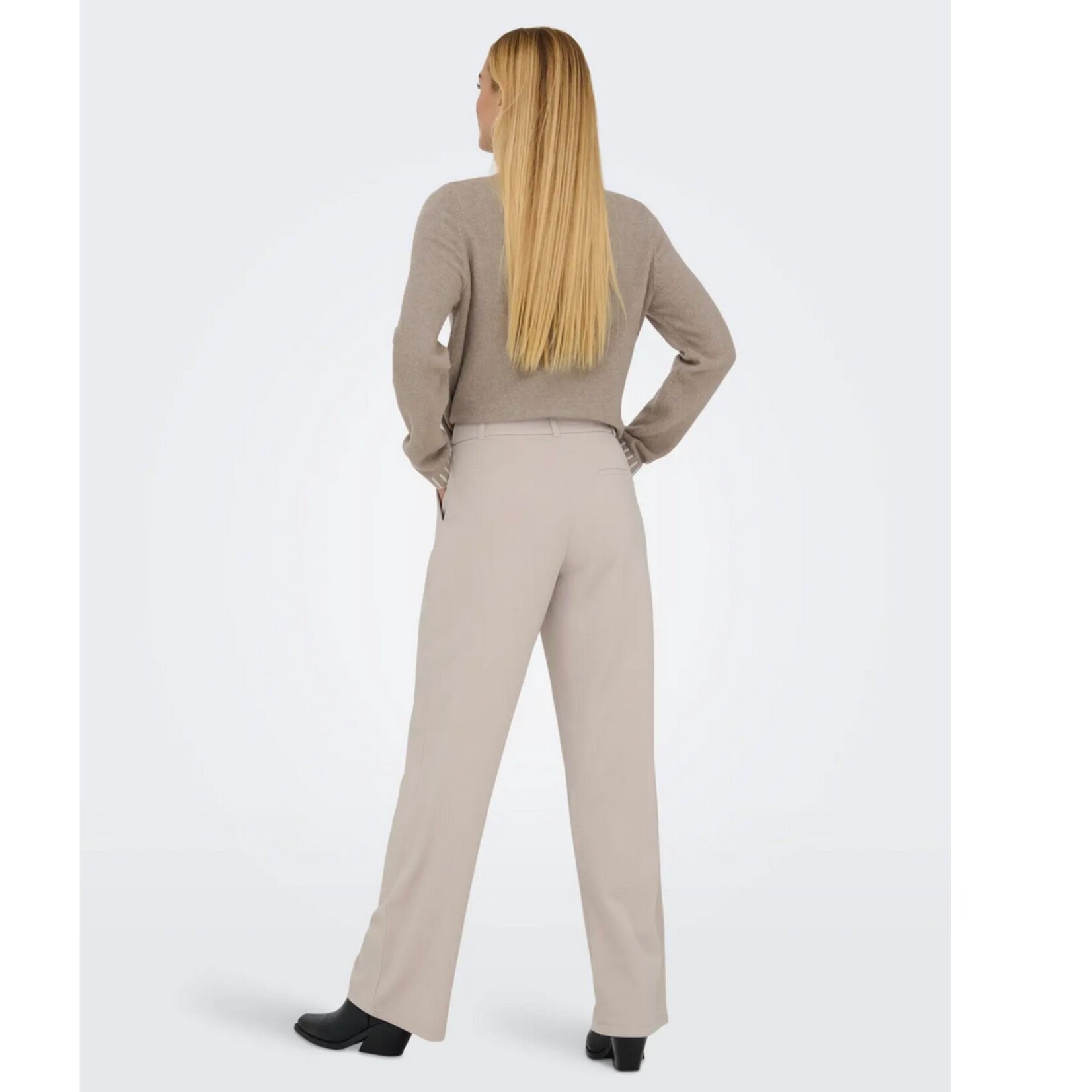 JDY Claire Easy Pant - Light Stone