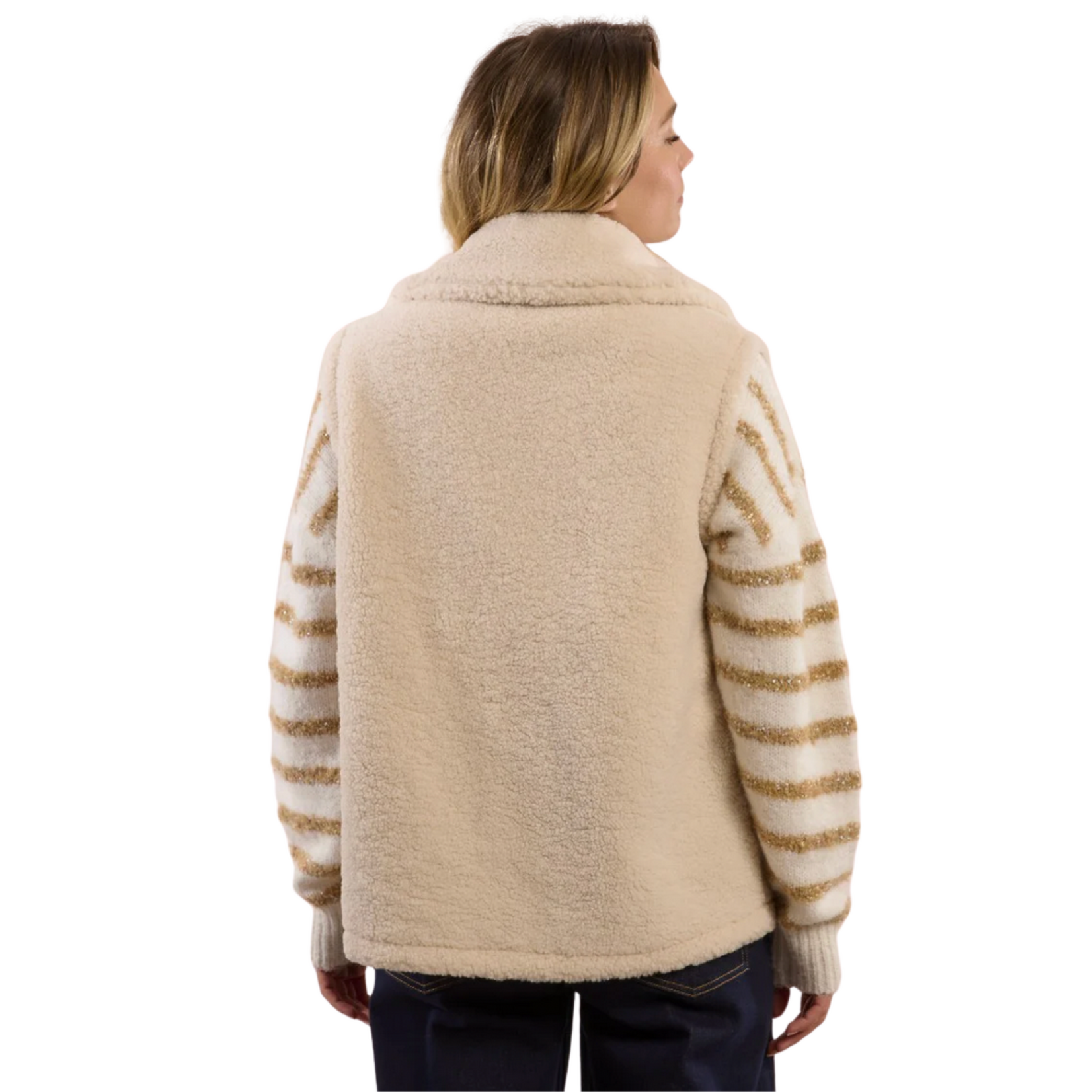 Molly Bracken Colby Teddy Vest - Cream