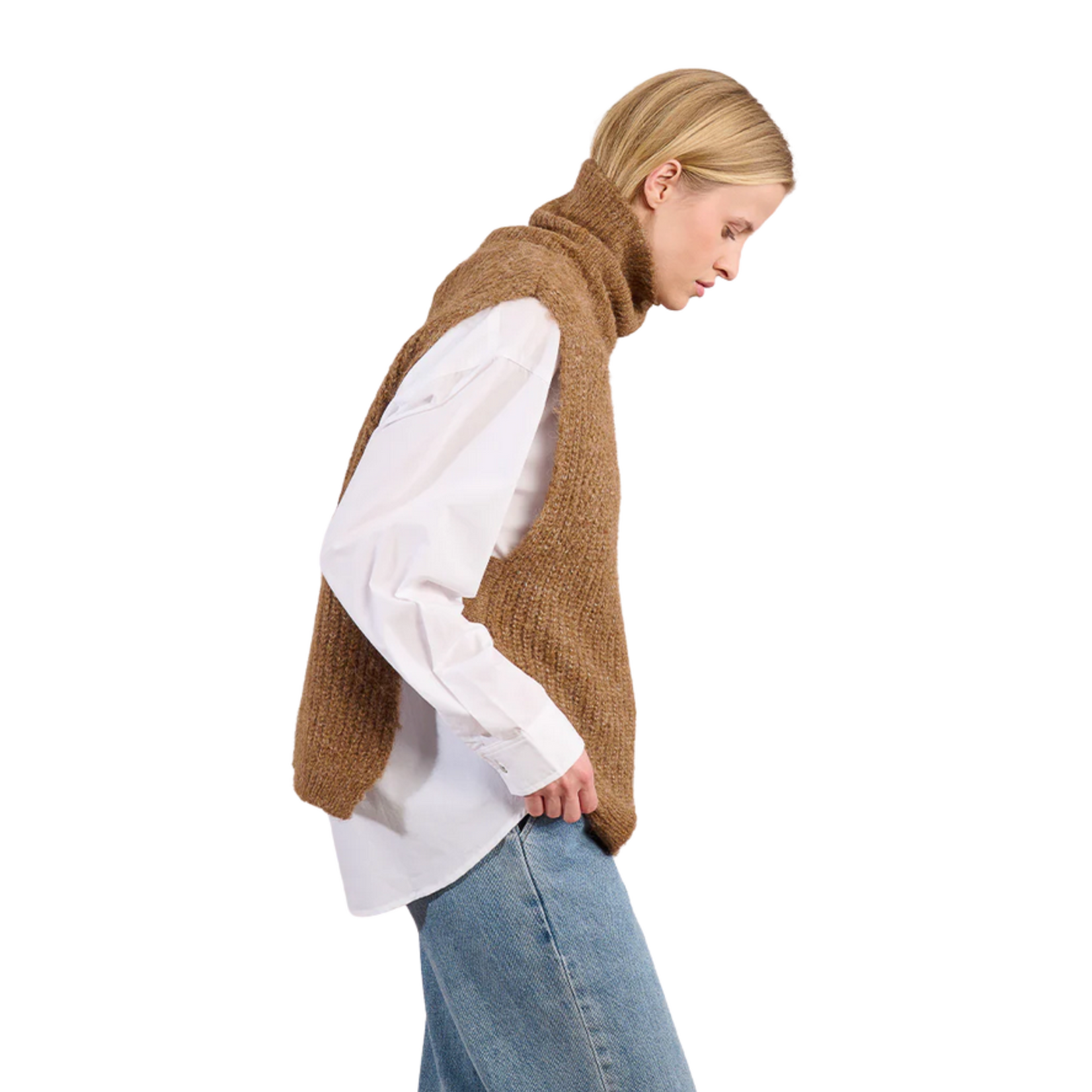 Molly Bracken Hazel Knit Vest - Camel