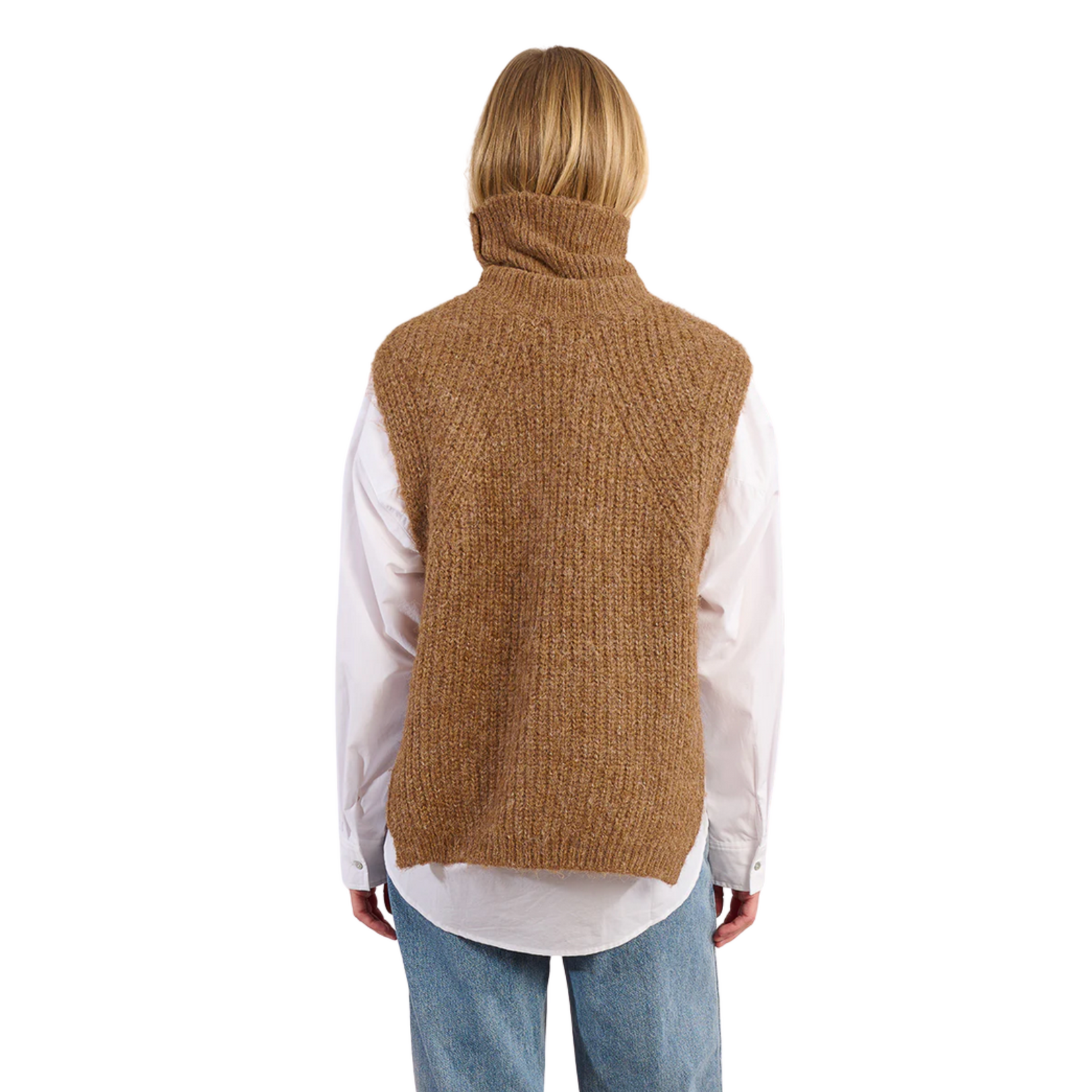 Molly Bracken Hazel Knit Vest - Camel