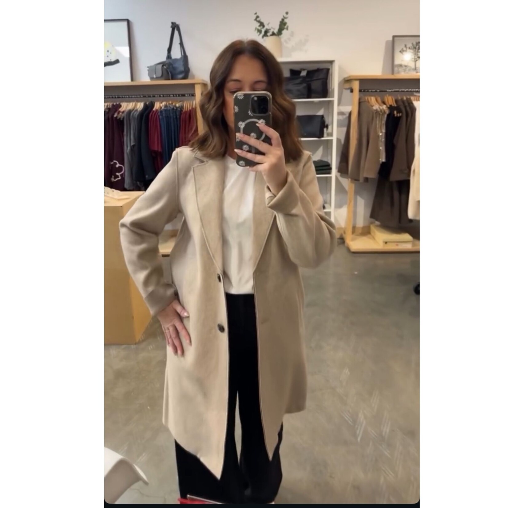 Only Danielle Double Button Coat