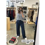 JDY Sydney Striped Top - Navy