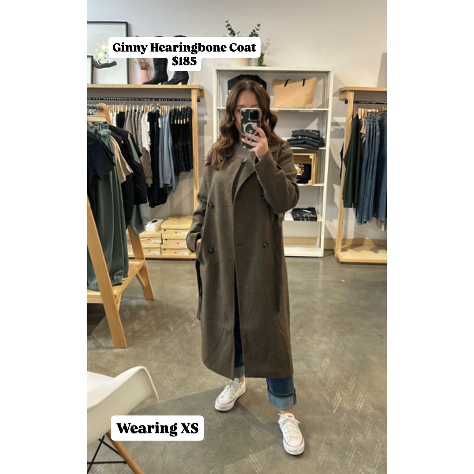 Only Ginny Herringbone Coat