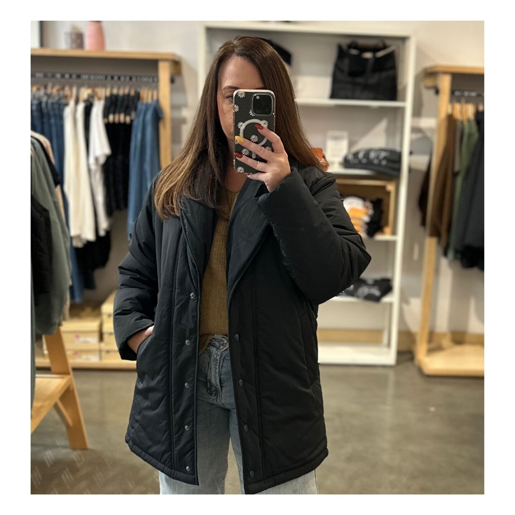 Gentle Fawn Davis Quilted Coat - Midnight