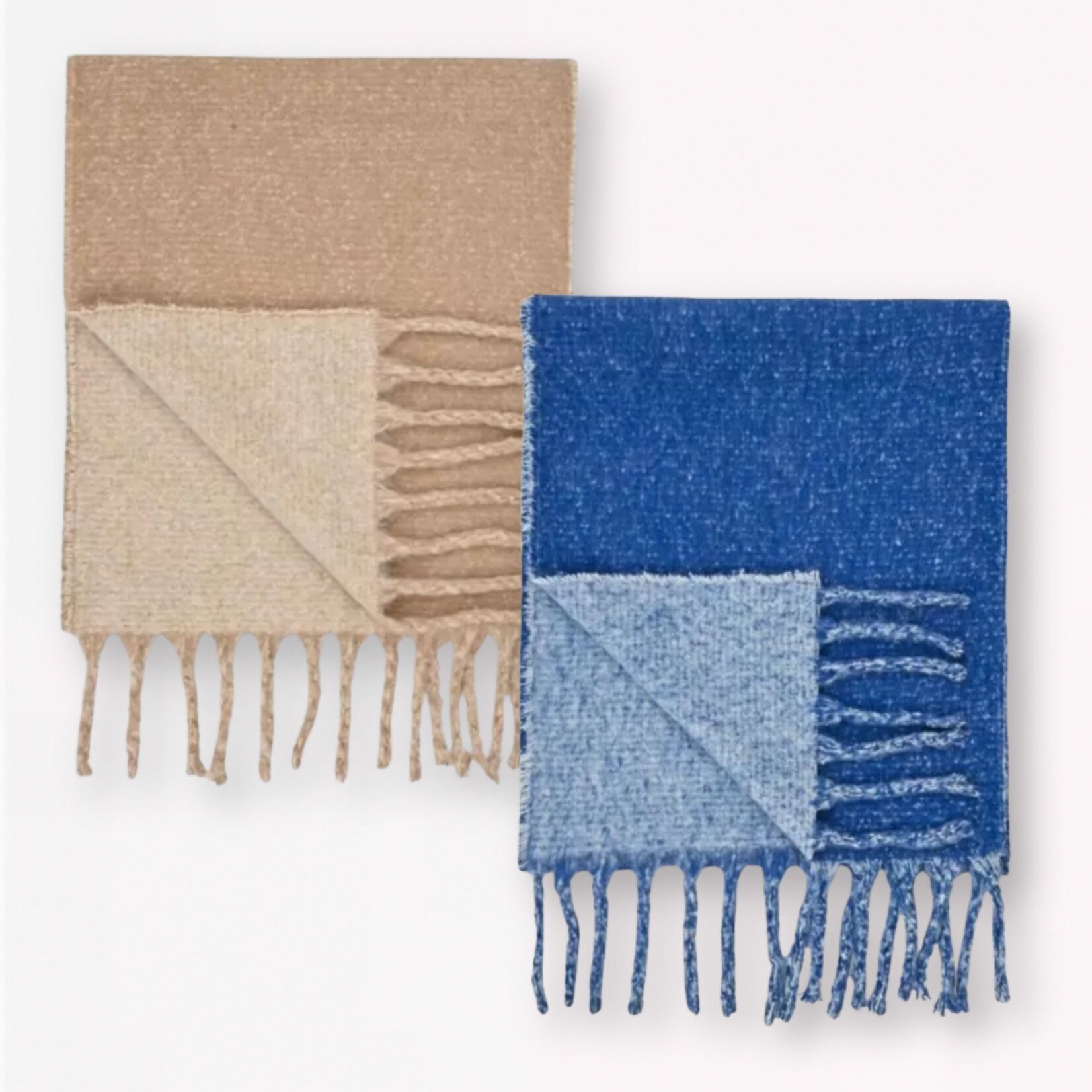 Molly Bracken Cozy Two-Tone Scarf