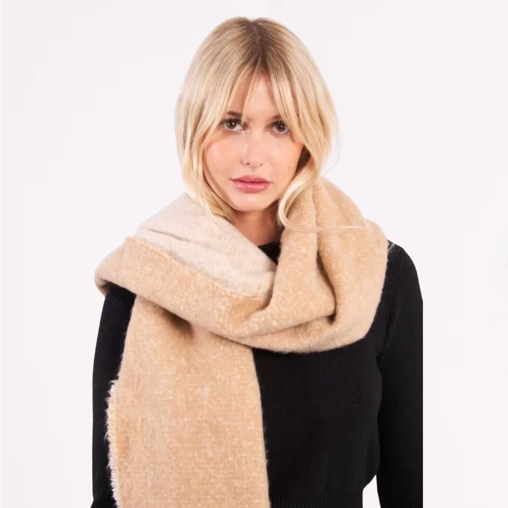 Molly Bracken Cozy Two-Tone Scarf