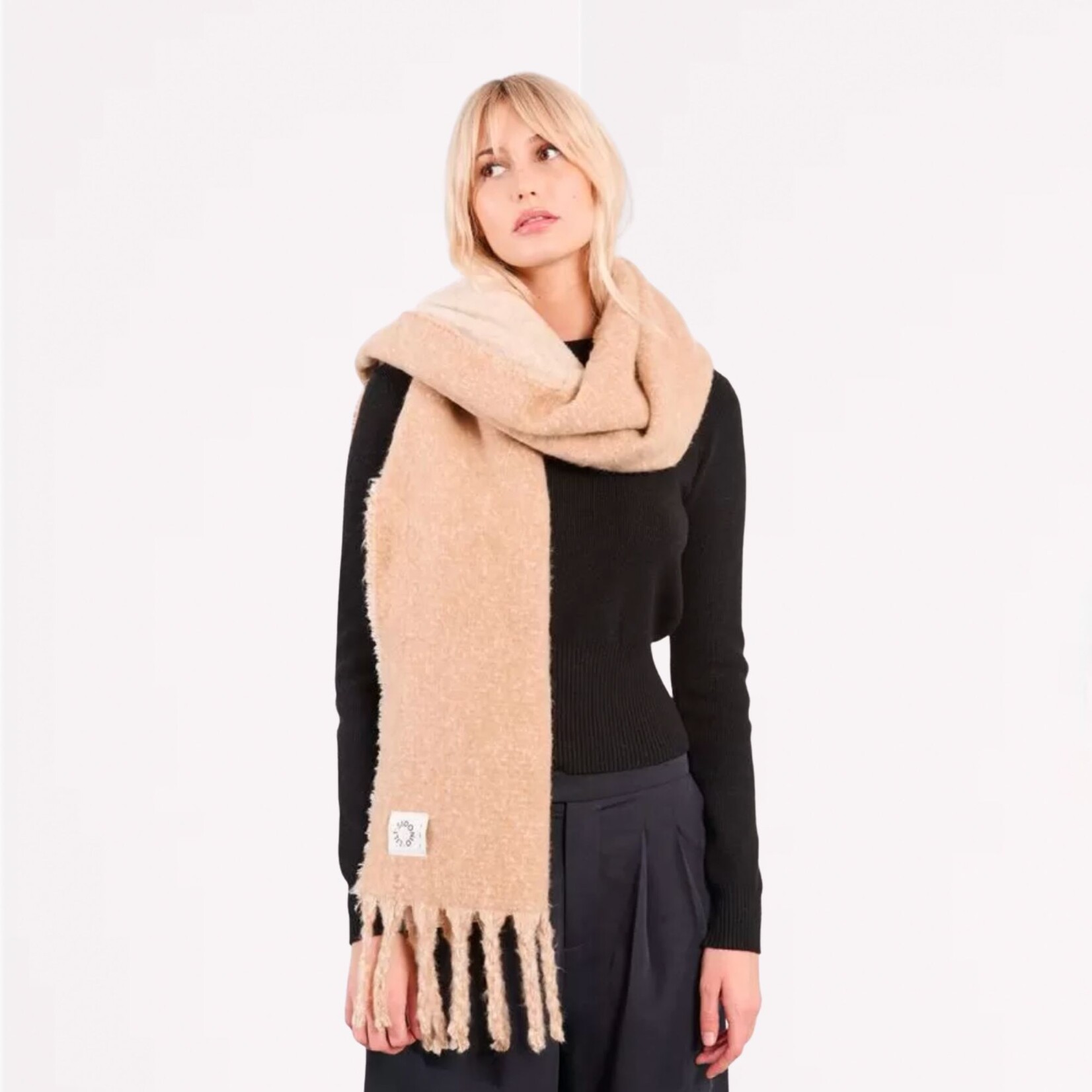 Molly Bracken Cozy Two-Tone Scarf
