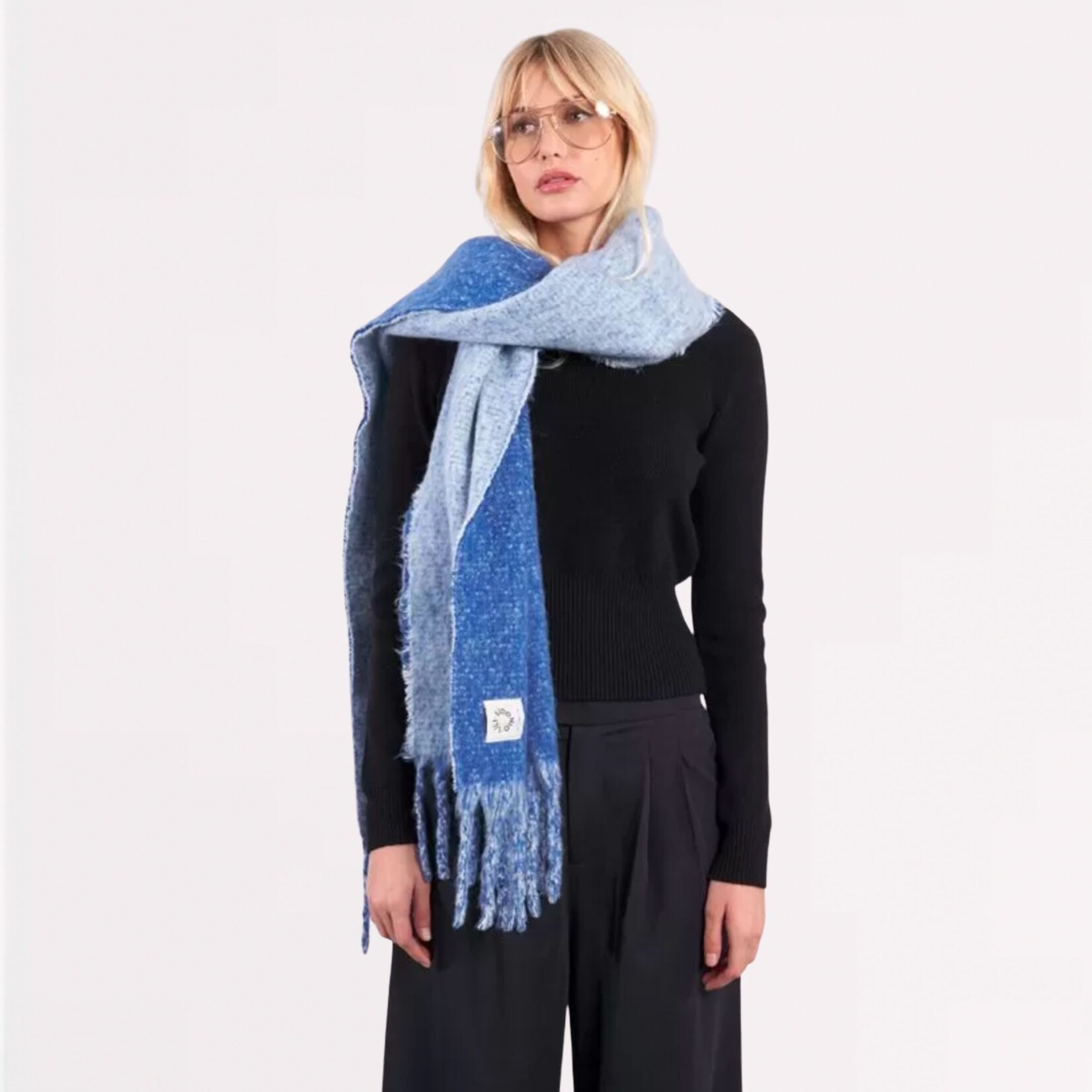 Molly Bracken Cozy Two-Tone Scarf