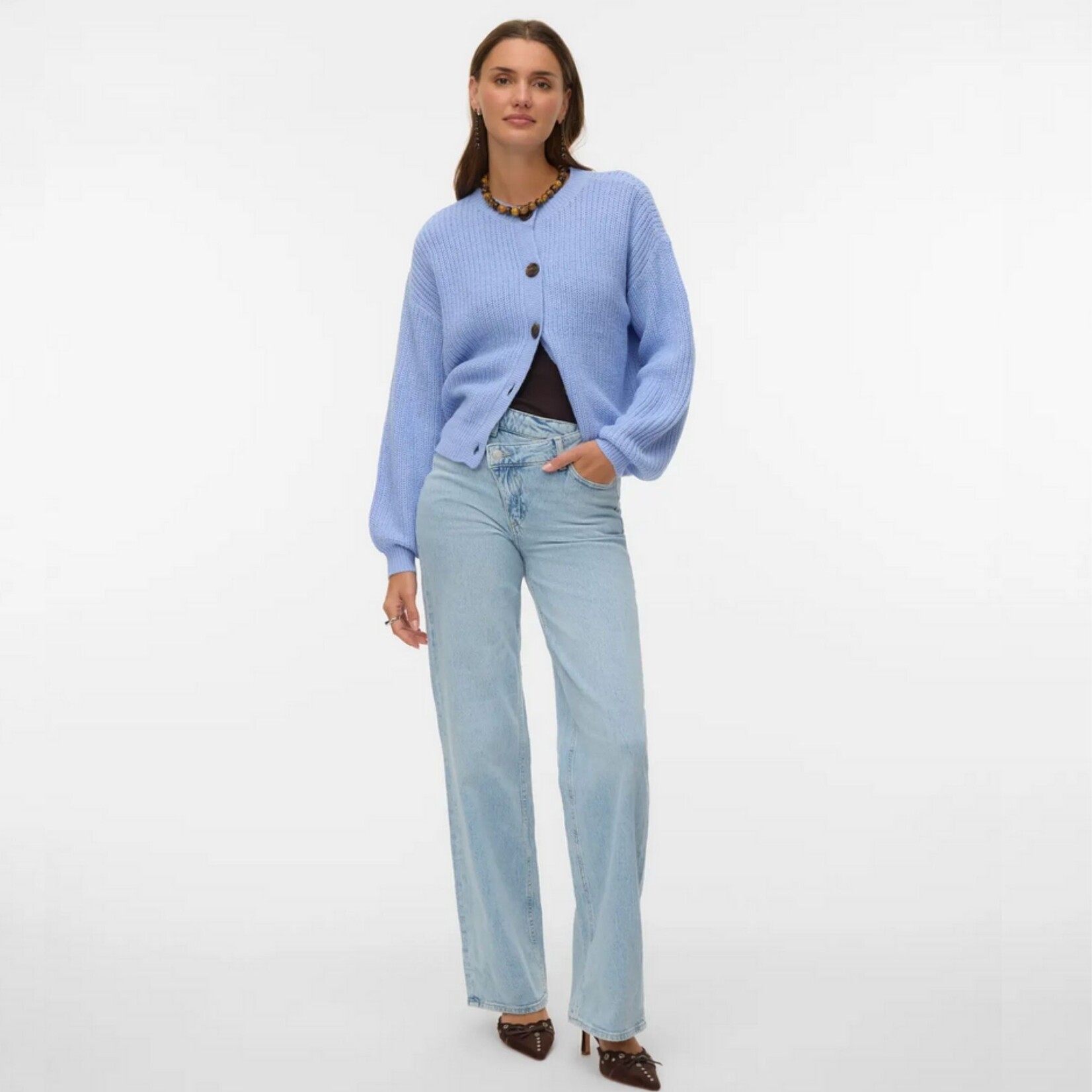 Vero Moda Charlie Crew Cardi - Moonlight