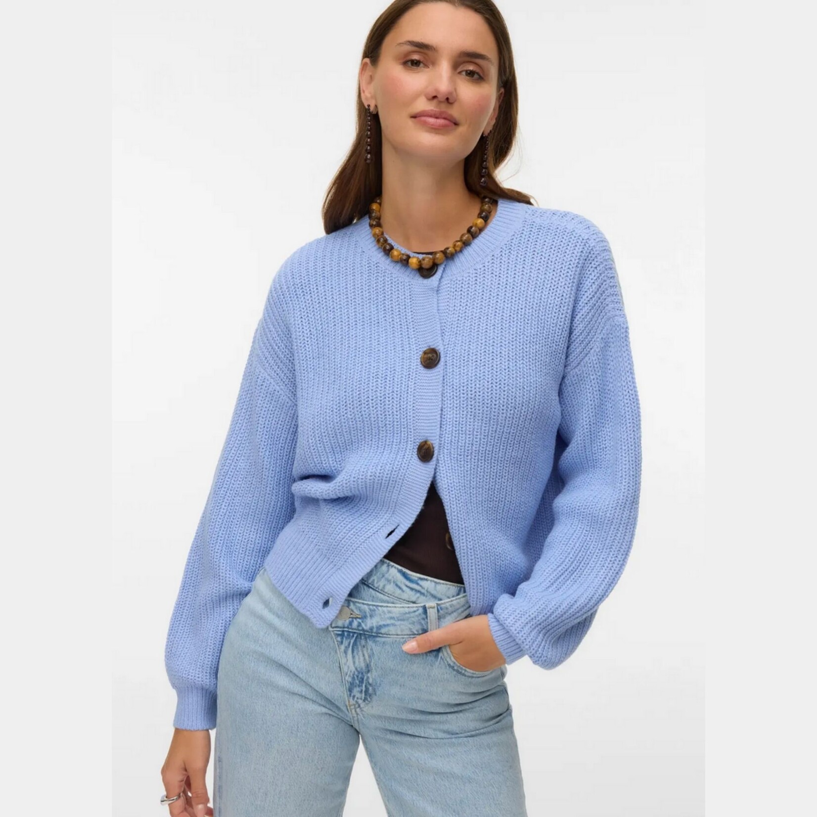 Vero Moda Charlie Crew Cardi - Moonlight