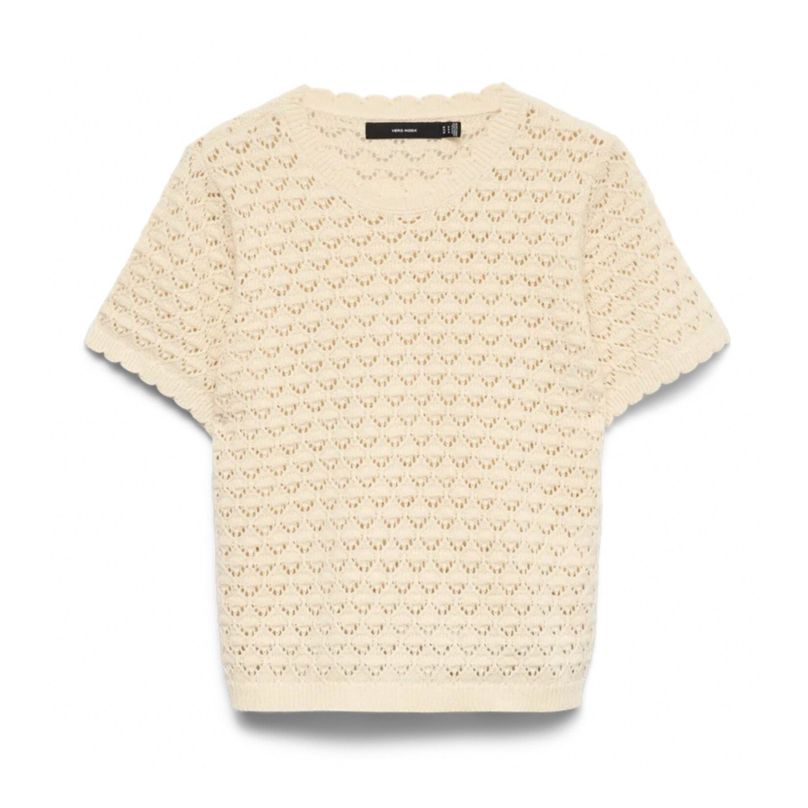 Vero Moda Melody Scalloped Top - Birch