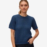 Vero Moda Melody Scalloped Top - Dark Denim