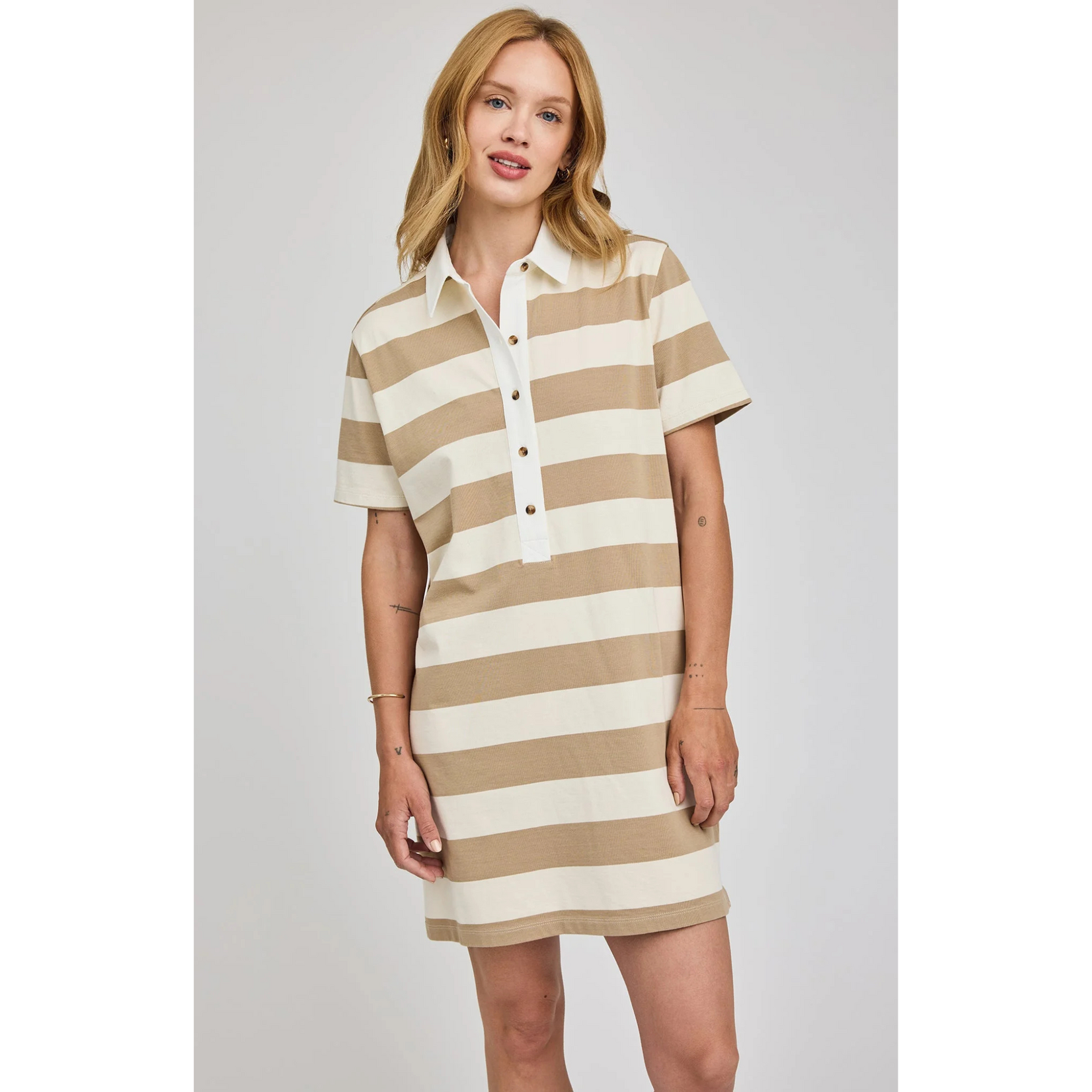 Gentle Fawn Colbie Polo Stripe Dress