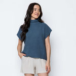 ORB Shawna Funnel Neck - Blue