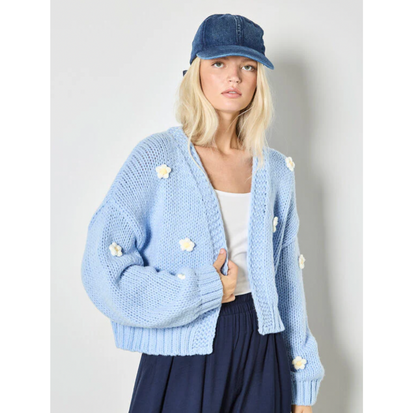 Daisies Open Cardi