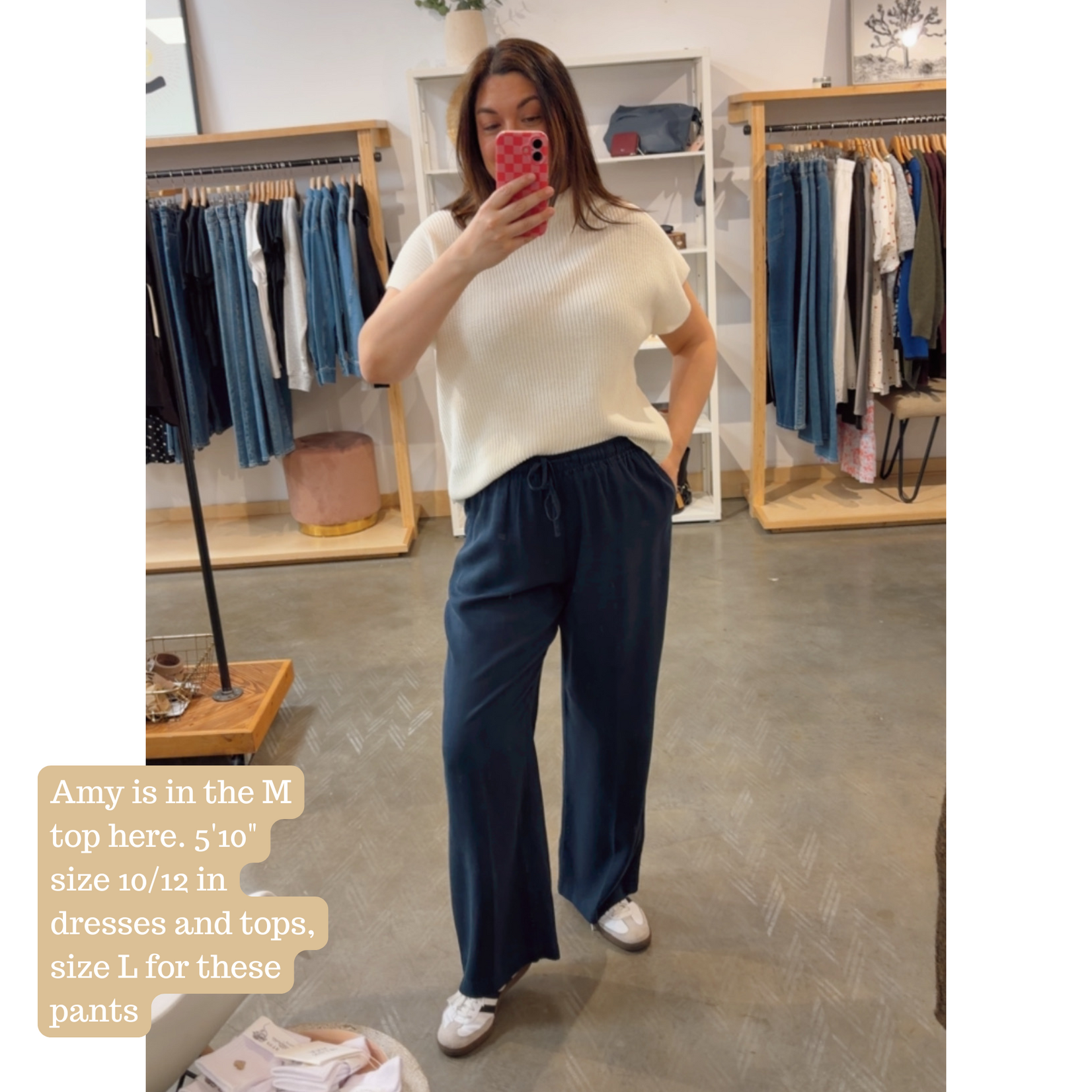 ORB Shawna Funnel Neck - White