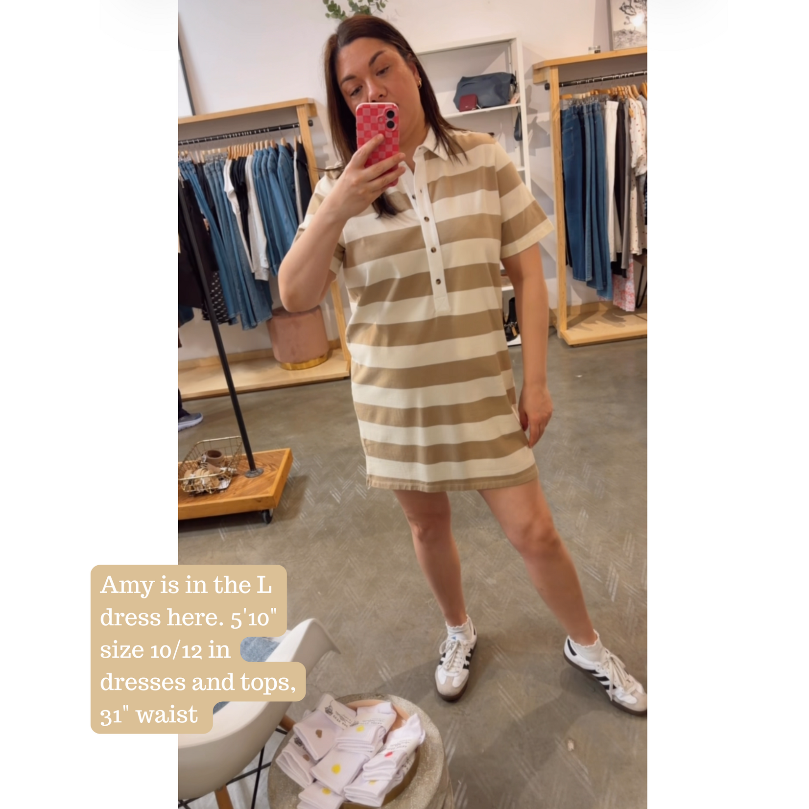 Gentle Fawn Colbie Polo Stripe Dress