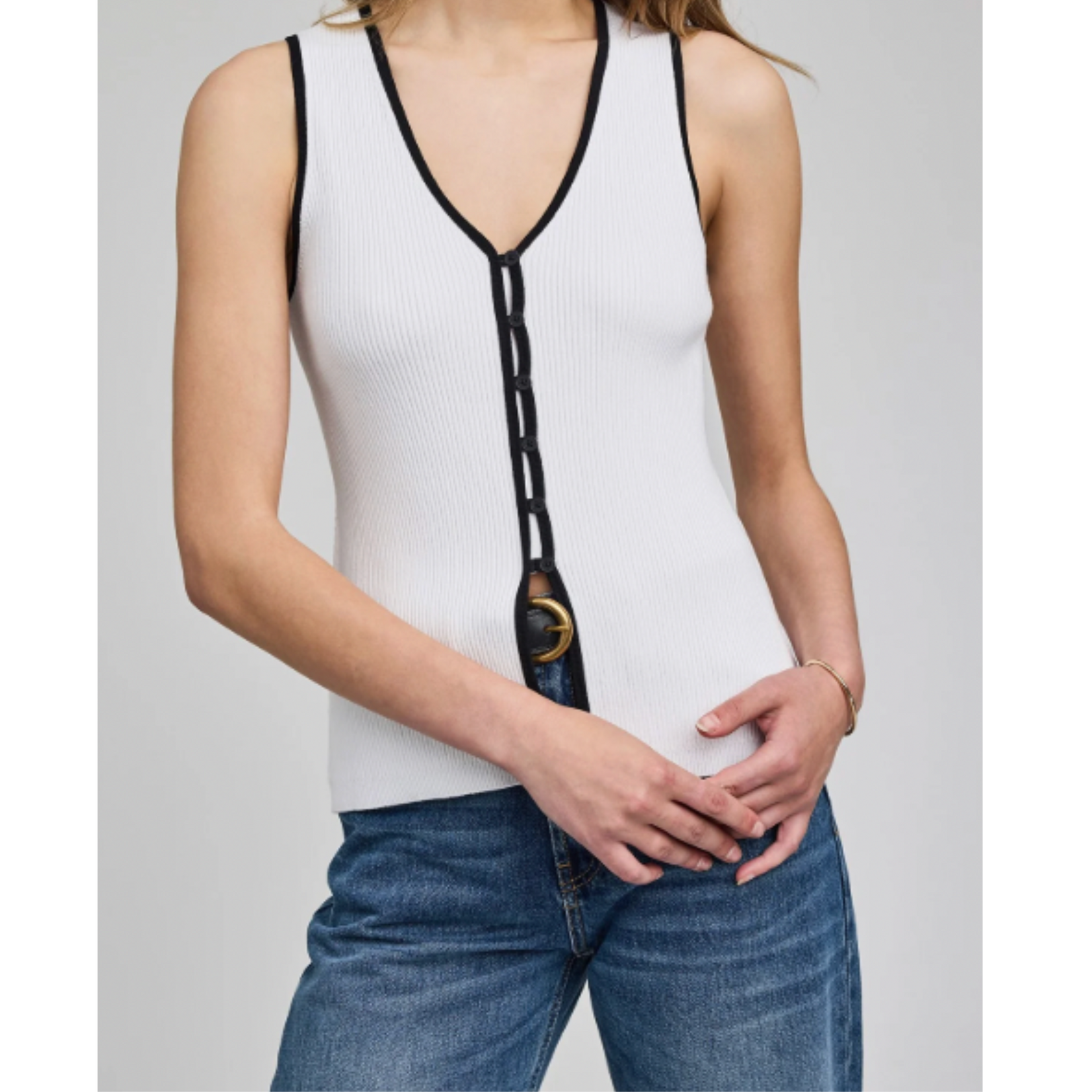 Gentle Fawn Miles Knit Top - White