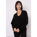 RD Style Viv Soft Knit V-Neck Pullover - Black