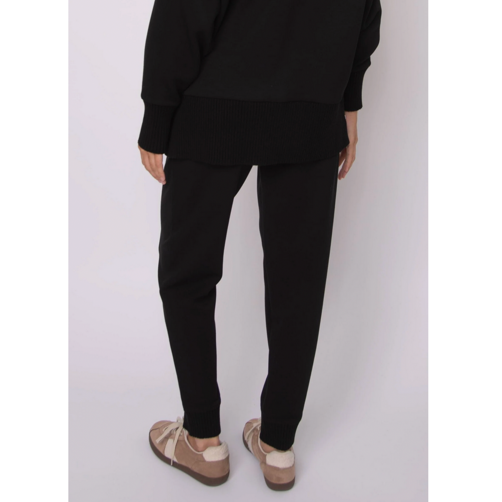 Joni Soft Knit Jogger - Black