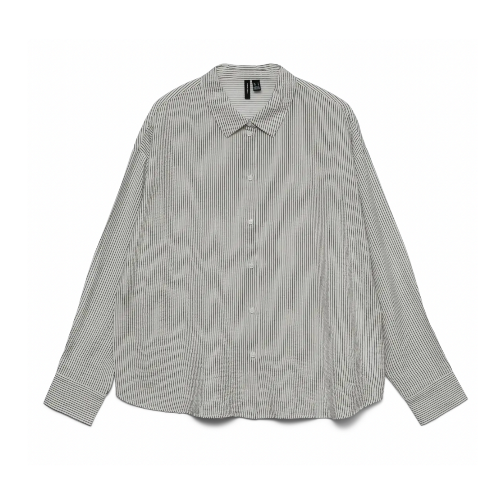 Vero Moda Nikko Stripe Button Up - Black Stripe