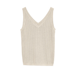 Vero Moda Goldie Pointelle Knit Tank - Birch