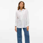 Vero Moda Luca Linen Button Up Shirt - SMALL