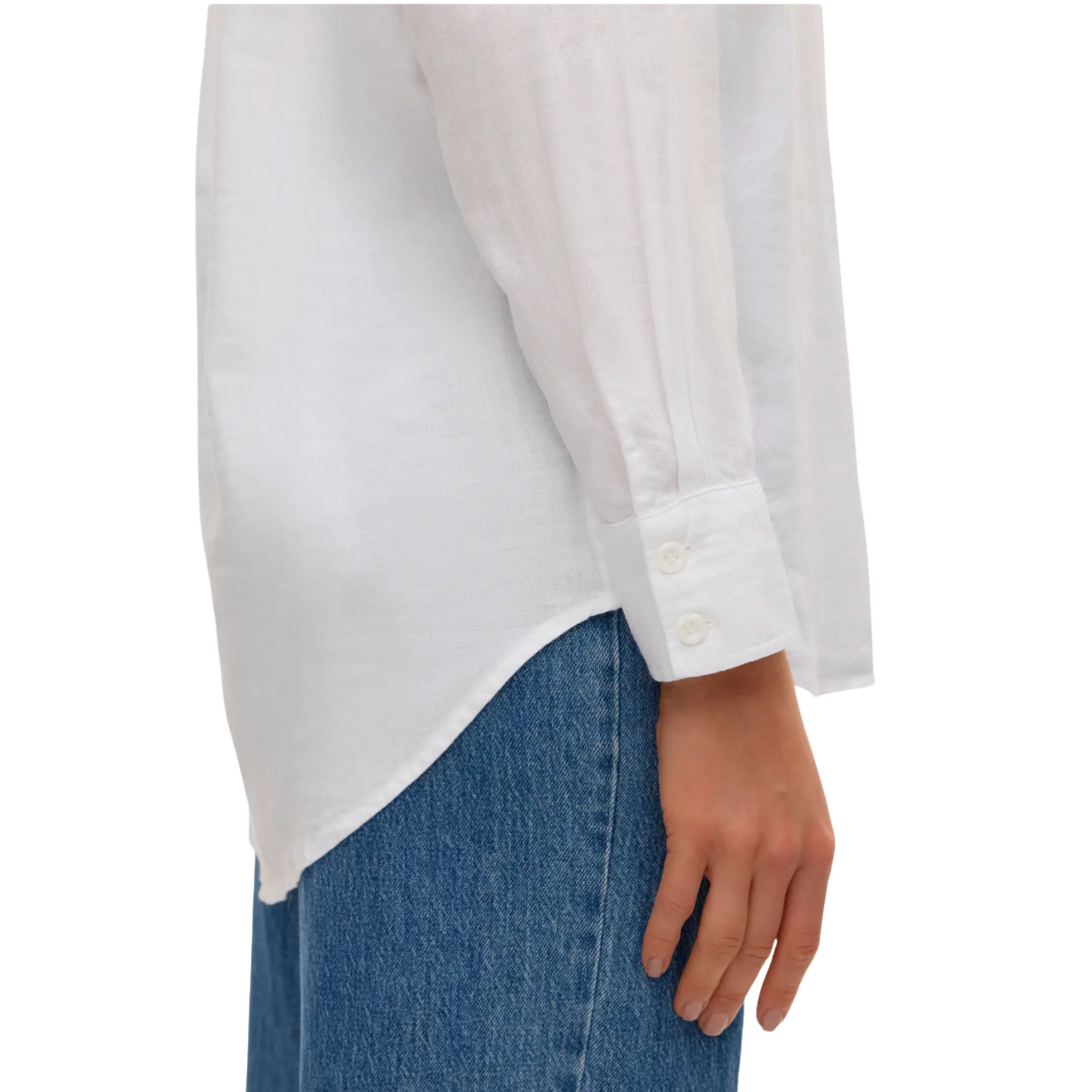 Vero Moda Luca Linen Button Up Shirt - SMALL