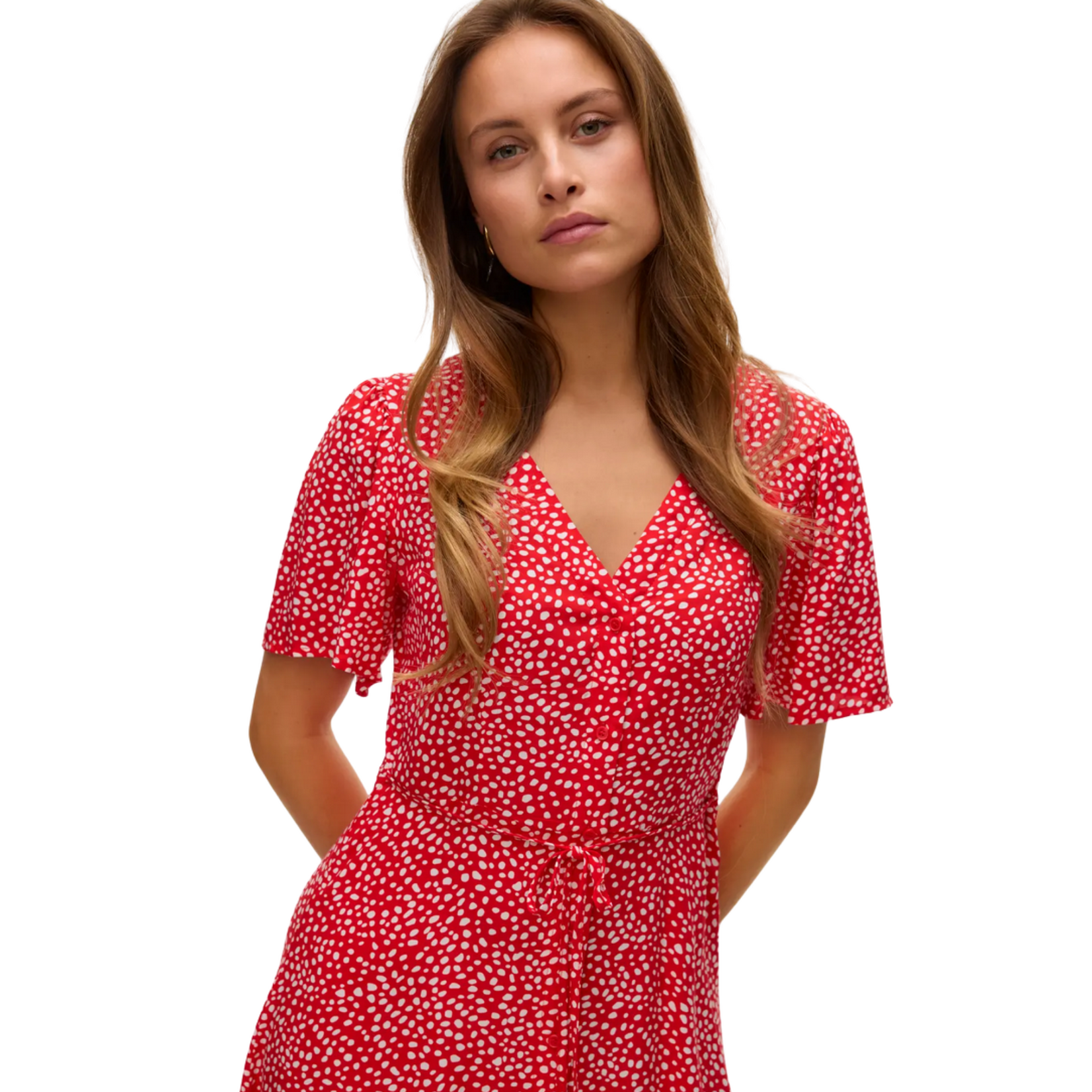 Vero Moda Wren Short Polkadot Dress - MEDIUM