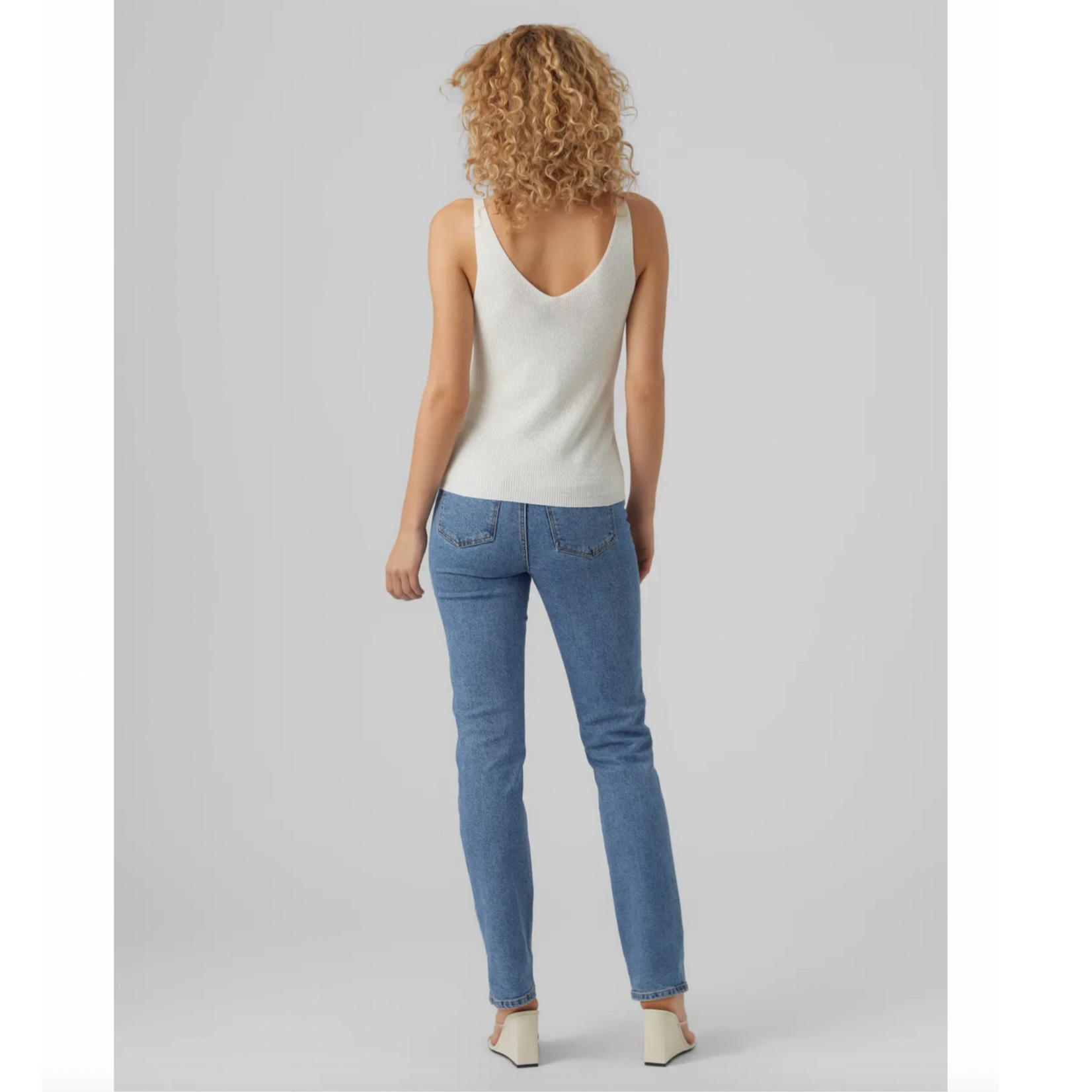 Vero Moda Sol Knit Tank - Snow White