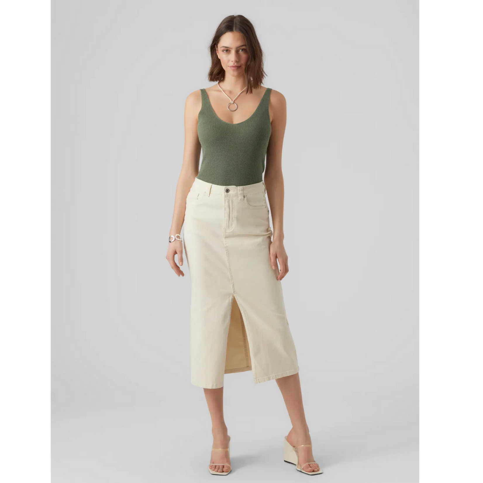 Vero Moda Sol Knit Tank - Laurel Wreath