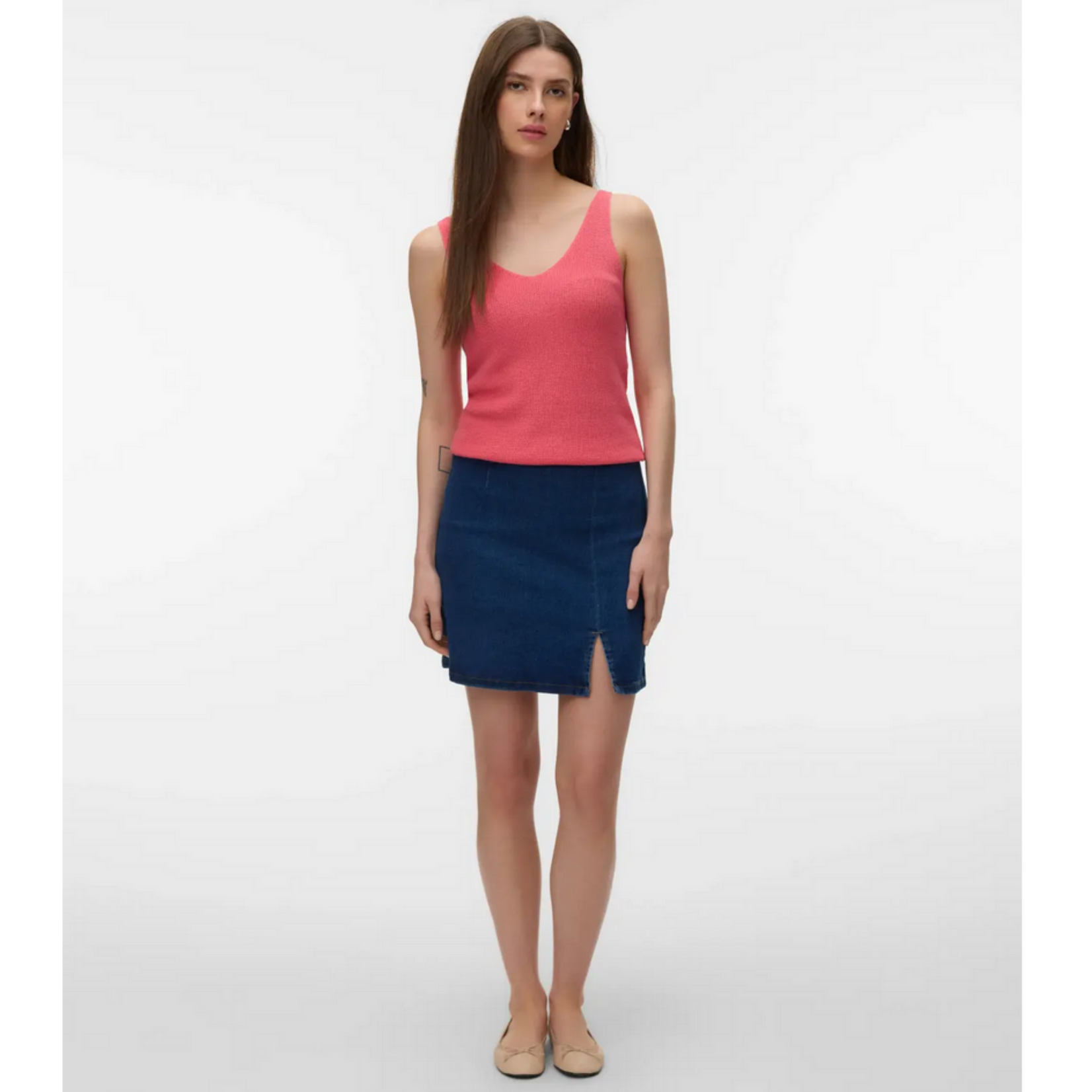 Vero Moda Sol Knit Tank - Coral Paradise