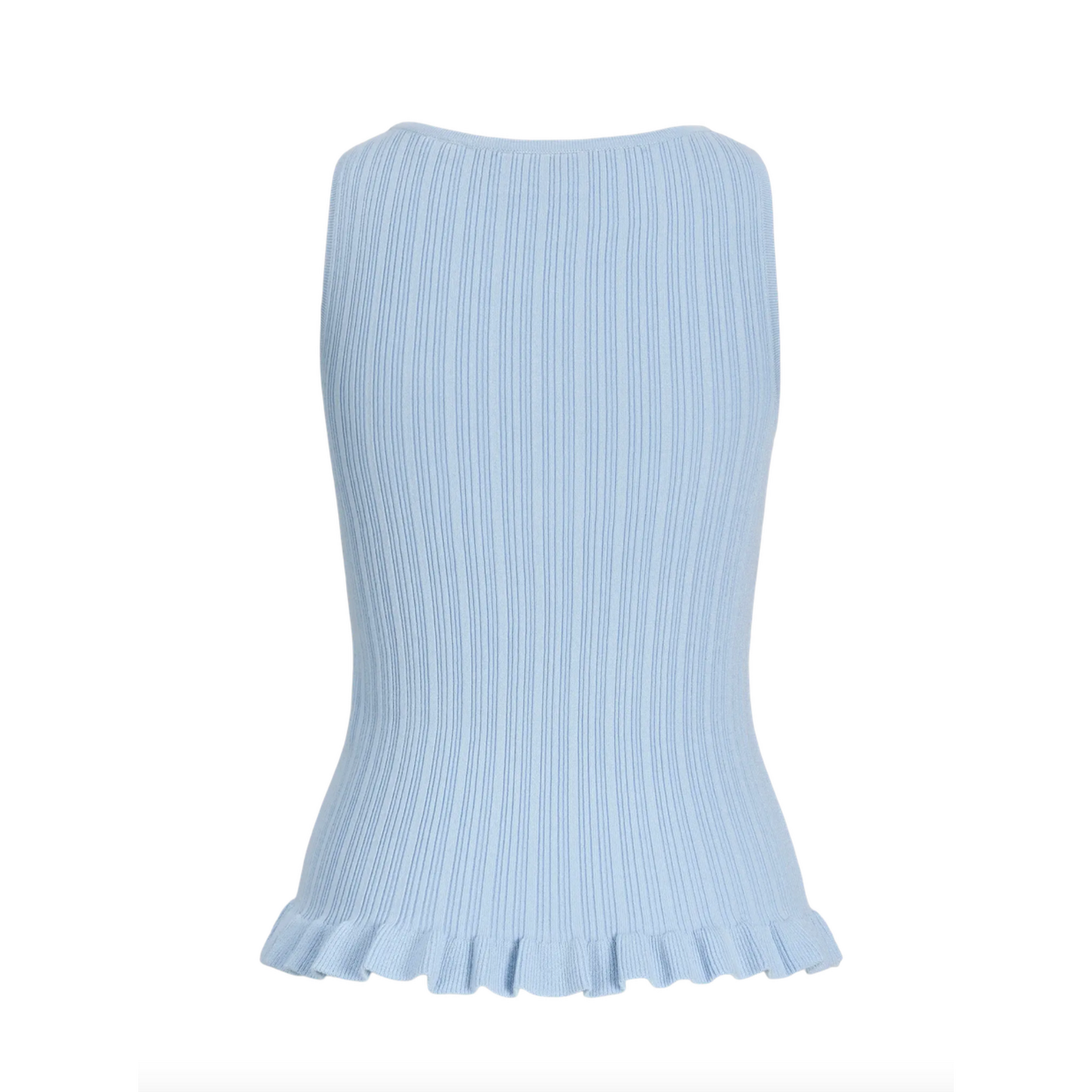 JJXX Naya Ruffle Knit Top - Skyway