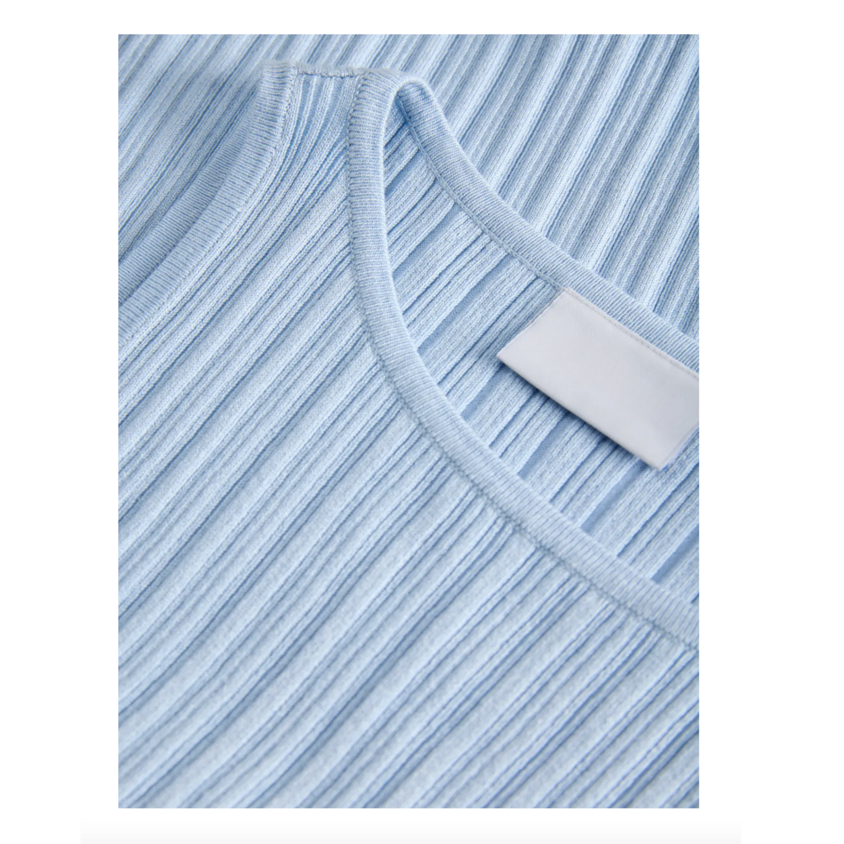 JJXX Naya Ruffle Knit Top - Skyway