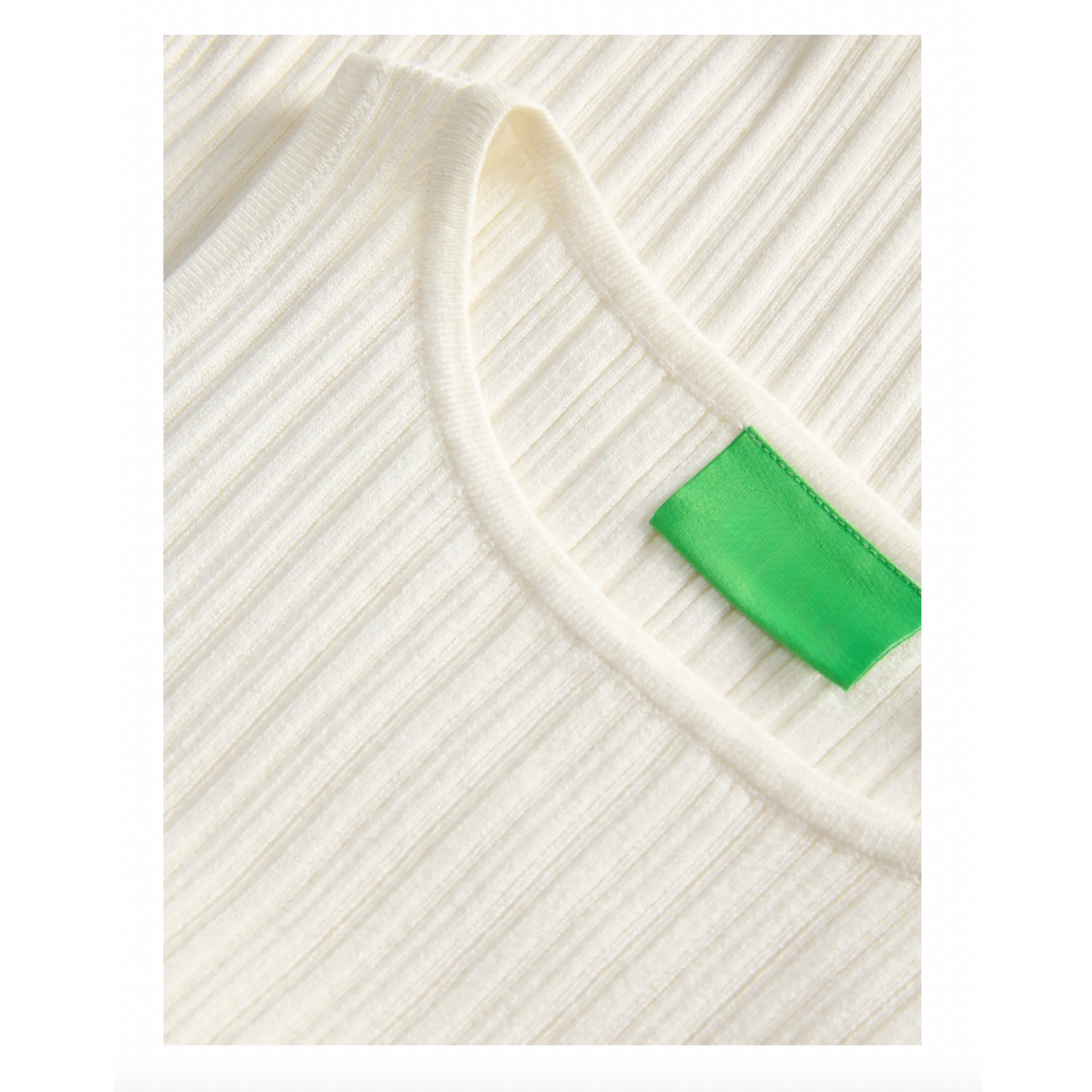 JJXX Naya Ruffle Knit Top - Vanilla