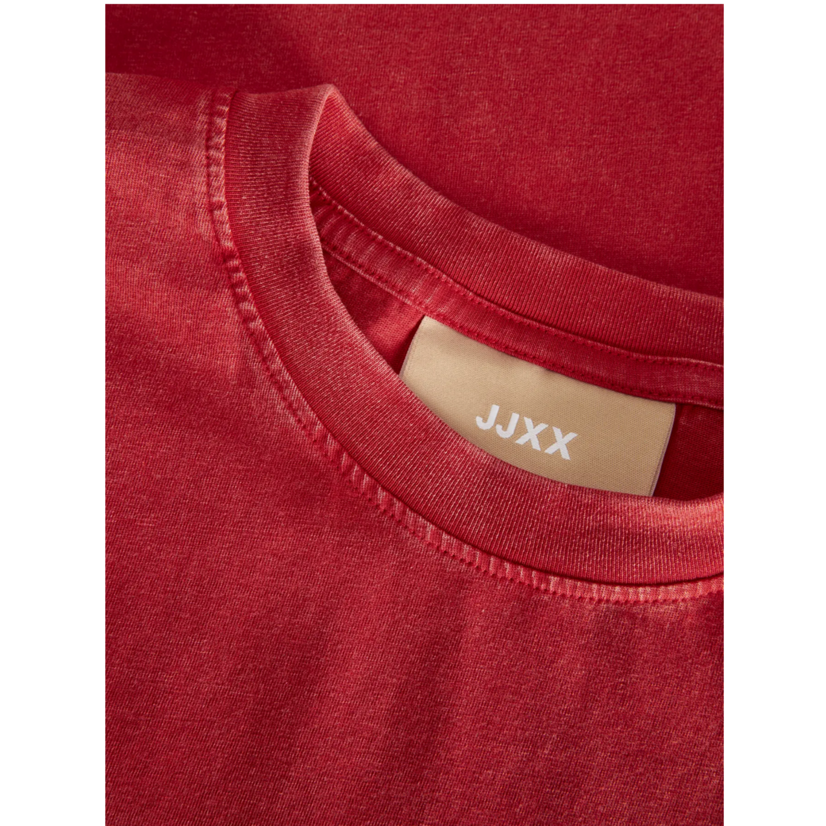 JJXX Andrea Loose Fit Tee - Washed Red