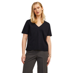 JJXX Anya V-Neck Tee - Black