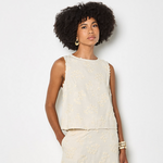 Apricot Bloom Embroidered Top