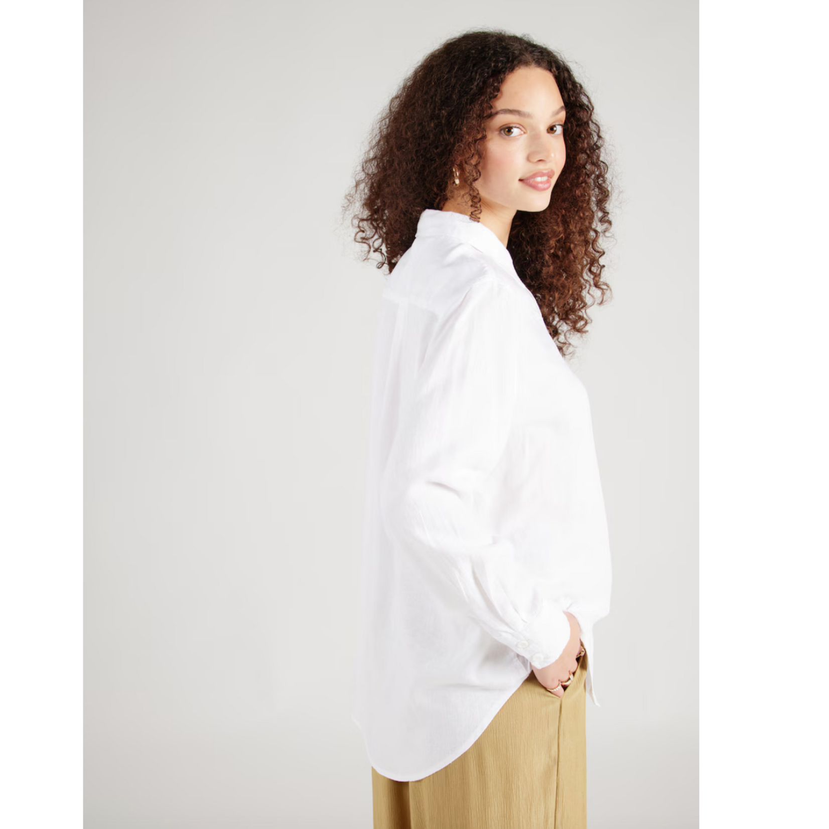 Vero Moda Luca Linen Button Up Shirt - SMALL